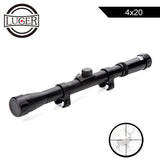 LUGER 4x20 Hunting Riflescopes Tactical Optics Reflex Sight Crosshair Scope With 11mm Rail Mount For.22 Caliber Air Gun