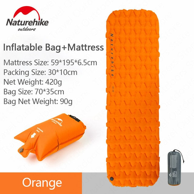 Naturehike Mat Outdoor Camping Inflatable Mattress Ultralight Air Bed Portable Tent Sleeping Pad Camp Moisture-proof Pad