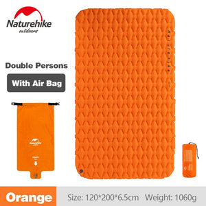 Naturehike Mat Outdoor Camping Inflatable Mattress Ultralight Air Bed Portable Tent Sleeping Pad Camp Moisture-proof Pad