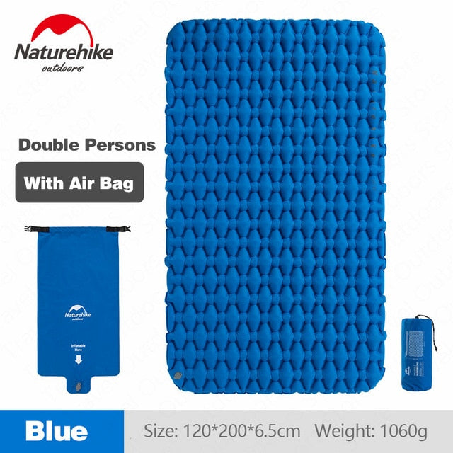 Naturehike Mat Outdoor Camping Inflatable Mattress Ultralight Air Bed Portable Tent Sleeping Pad Camp Moisture-proof Pad