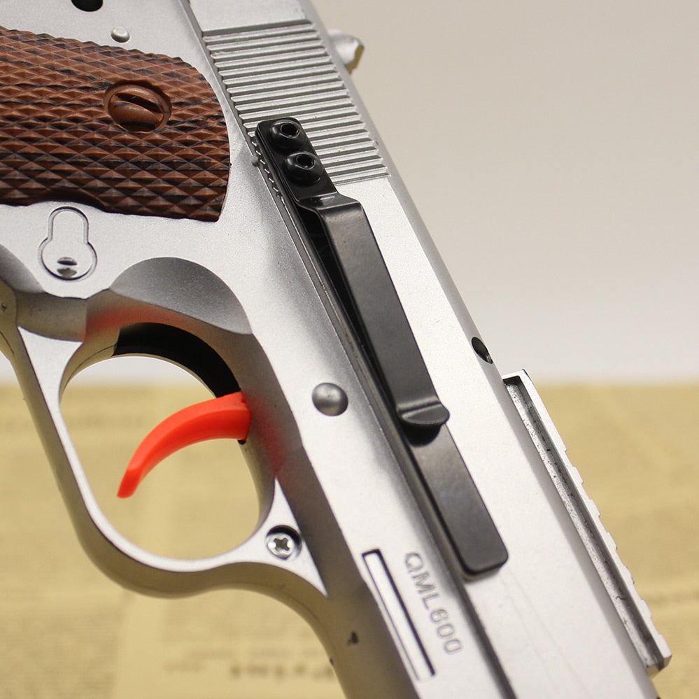 steel Universal Gun Clip Holster for Semi-Automatic Handguns Low Profile Slim Concealed Carry Pistol Carrier