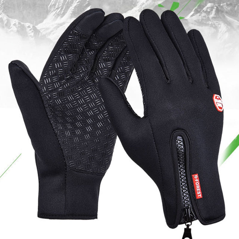 Waterproof Winter Warm Gloves Windproof Outdoor Gloves Thicken Warm Mittens Touch Screen Gloves Unisex Men Cycling Glove