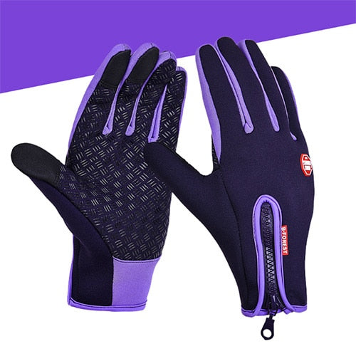 Waterproof Winter Warm Gloves Windproof Outdoor Gloves Thicken Warm Mittens Touch Screen Gloves Unisex Men Cycling Glove