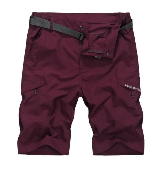 LoClimb Outdoor Hiking Shorts For Men Camping/Climbing/Trekking Khaki Quick Dry Shorts Men's Sports Shorts Fishing AM385