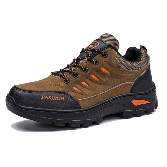 Outdoor Men Hiking Shoes Waterproof Anti-Slip Trekking Sneakers Male Mountain Climbing Shoes Lace Up Sport Shoes Big Size 39-44