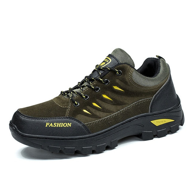 Outdoor Men Hiking Shoes Waterproof Anti-Slip Trekking Sneakers Male Mountain Climbing Shoes Lace Up Sport Shoes Big Size 39-44
