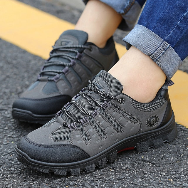 New Autumn Men Outdoor Sports Hiking Shoes Male Non-slip Wear-resistant Travel Breathable Trekking Work Shoes Climbing Boots