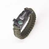 Safety Survival Paracord Bracelet Whistles Multi Functional Emergency Paracord Bracelet Compass Whistle Parachute Without Flint