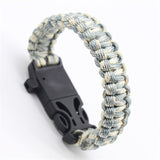 Safety Survival Paracord Bracelet Whistles Multi Functional Emergency Paracord Bracelet Compass Whistle Parachute Without Flint
