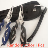 Fishing Pliers fish line Cutter Scissors Mini fish hook remover Multifunction tools New Black Blue Beak jaw