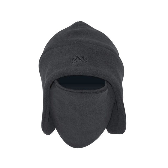 Hiking Camping Thermal Fleece Hat Hooded Neck Warmer Winter Sports Face Mask for Men Bike Helmet Beanies Masked cap new