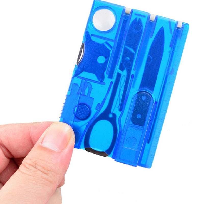 10 In1 Pocket Credit Card EDC Multi Tools Outdoor Survival Camping Equipment 1 Box Portable Hiking Card Tools