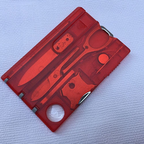 10 In1 Pocket Credit Card EDC Multi Tools Outdoor Survival Camping Equipment 1 Box Portable Hiking Card Tools