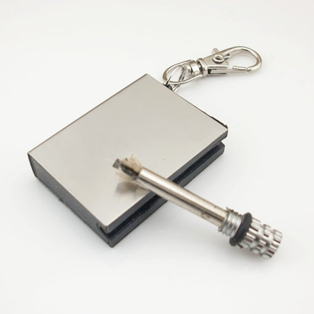 10000 Hair Emergency Fire Starter Flint Match Lighter Metal Outdoor Camping Hiking Instant Survival Tool Safety Durable