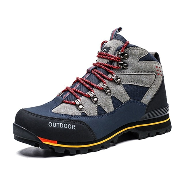 New Qualiity Waterproof Hiking Shoes Non-slip Wear Mountain Climbing Shoes Outdoor Hiking Boots Men Hunting Trekking Sneakers