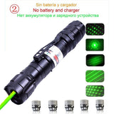 High Power green Laser 303 Pointer 10000m 5mW Hang-type Outdoor Long Distance Laser Sight Powerful Starry Head Burning Match