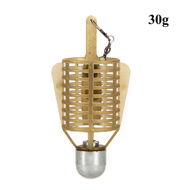 Fishing Bait Cage 20g/30g/40g/50g Connector Sinker Feeder Bait Holder Thrower Carp Fishing Tackle Tool Accessories new