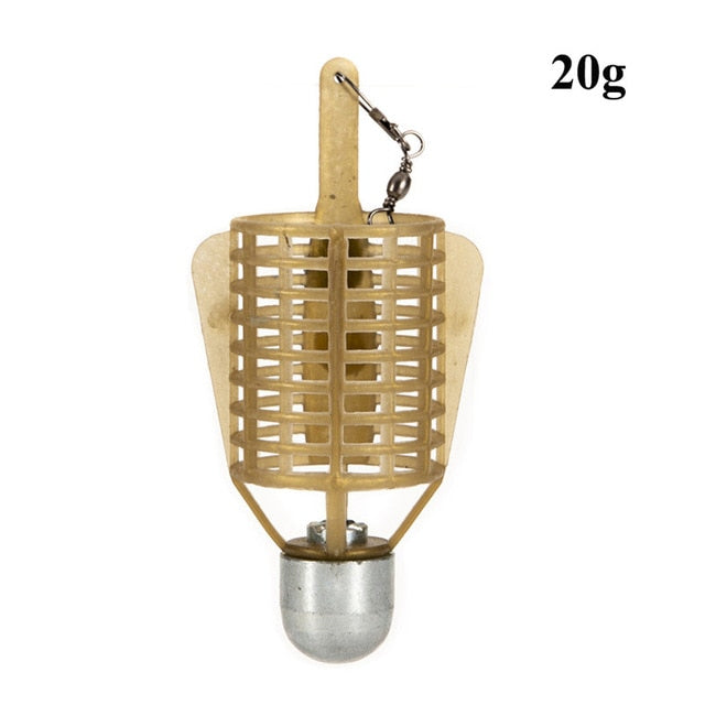 Fishing Bait Cage 20g/30g/40g/50g Connector Sinker Feeder Bait Holder Thrower Carp Fishing Tackle Tool Accessories new