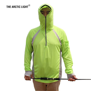 THE ARCTIC LIGHT High Quality Fishing Sun-protective Shirt Blue Yellow White UV Resistant Breathable Perspiration Clothing