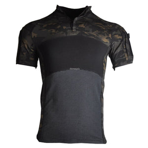 Military Airosft Uniform Paintball Shirts Hunting Hiking Short Sleeve Shirt Sports Clothing Tactical Training Combat Shirts