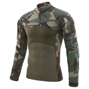 outdoor Men Camouflage Combat Shirt Army Long sleeve T-Shirt Military Tactics shirt Riding uniform Training clothing New Tshirt