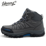 Hemmyi Winter Tide Men Boots High To Help Outdoor Hiking Shoes Plus Velvet Cold Snow Boots Large Size Men's Sport Shoes 39-46