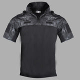 Summer Short Sleeve Military Uniform Tops Army Fan Combat Tactical Camouflage Clothes Outdoor CS Training Hunting Clothing Shirt