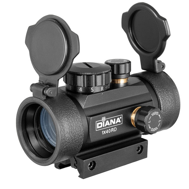 1X40 2X40 3X44 Green Red Dot Sight Scope Tactical Optics Riflescope Fit 11/20mm rail Rifle Scopes for Hunting