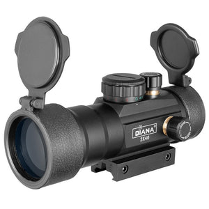 1X40 2X40 3X44 Green Red Dot Sight Scope Tactical Optics Riflescope Fit 11/20mm rail Rifle Scopes for Hunting