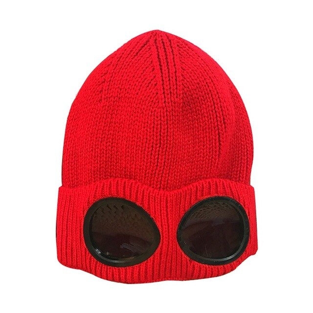 Sports Hiking Ski Cap Unisex Wool Knitted Goggles Thermal Warm Autumn Winter Heat Keeper Ear Snow Cold Protector Sports Cap