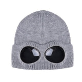 Sports Hiking Ski Cap Unisex Wool Knitted Goggles Thermal Warm Autumn Winter Heat Keeper Ear Snow Cold Protector Sports Cap