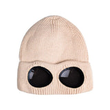 Sports Hiking Ski Cap Unisex Wool Knitted Goggles Thermal Warm Autumn Winter Heat Keeper Ear Snow Cold Protector Sports Cap