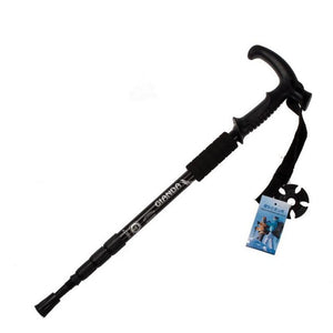 50-110cm Nordic Walking Stick Folding Trekking Poles Hiking Stick 4 Section Anti Shock Adjustable Telescopic Canes Stick Z60