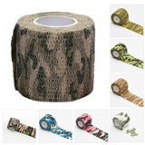 4.5m Travel camping Camouflage Tape Camo Self Adhesive Medical Bandage Tape First Aid Kit for Sport Ankle Finger Mu Random color