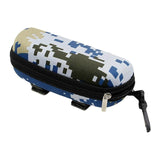 Camouflage Sunglasses Case Outdoor Portable Zipper Glasses Case Belt Sunglasses Organizer Storage Box For Outdoor Camping Hiking