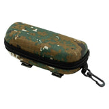 Camouflage Sunglasses Case Outdoor Portable Zipper Glasses Case Belt Sunglasses Organizer Storage Box For Outdoor Camping Hiking