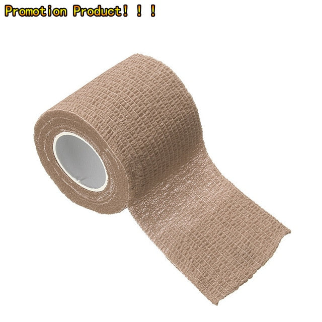 2.5cm*4.5m Bandage First Aid Kit Medical Health Care Treatment Self-Adhesive Elastic Bandage Muscle Tape Finger Joints Wrap