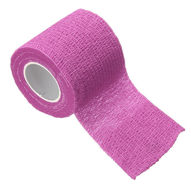2.5cm*4.5m Bandage First Aid Kit Medical Health Care Treatment Self-Adhesive Elastic Bandage Muscle Tape Finger Joints Wrap