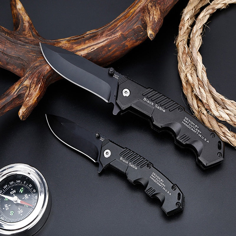 Hot Outdoor Tactical High Hardness Knife Wild Survival Multi-function Folding Knife Hunting Self-defense Outdoor Knives