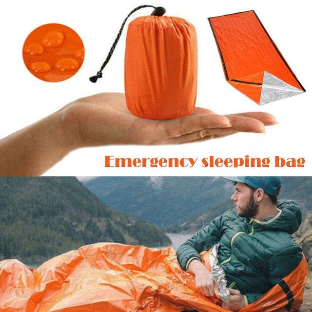 Thermal Waterproof Emergency Sleeping Bag for Outdoor Survival Hiking Camping SMN88
