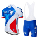 2019 Pro Team FDJ Cycling Jersey 9D Bib Set MTB Uniform Bike Clothing Quick Dry Bicycle Wear Clothes Mens Short Maillot Culotte