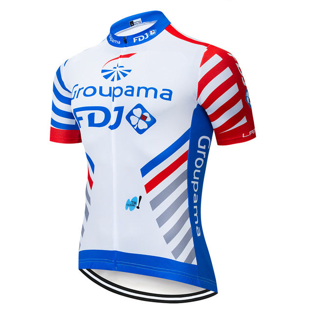 2019 Pro Team FDJ Cycling Jersey 9D Bib Set MTB Uniform Bike Clothing Quick Dry Bicycle Wear Clothes Mens Short Maillot Culotte