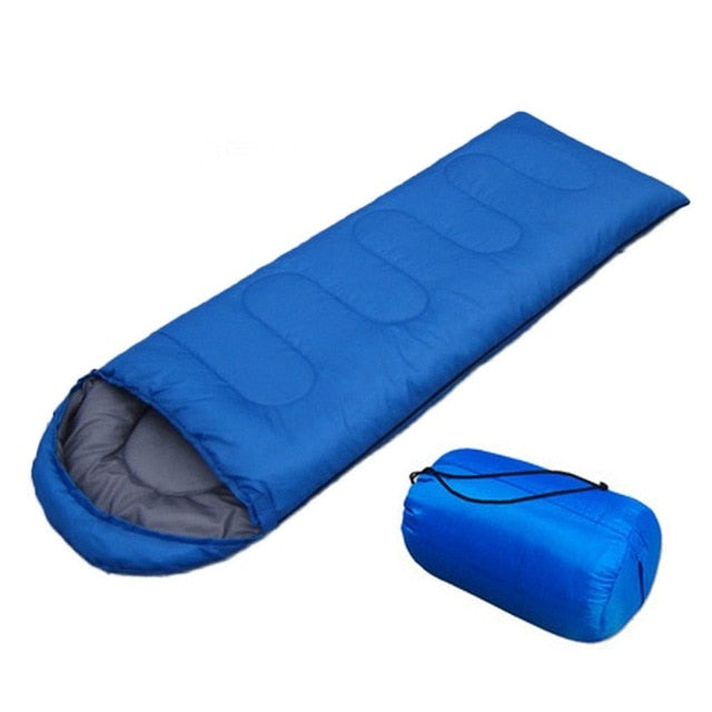 Envelope Outdoor Camping Adult Sleeping Bag Portable Ultra Light Waterproof Travel Hiking Sleeping Bag With Cap