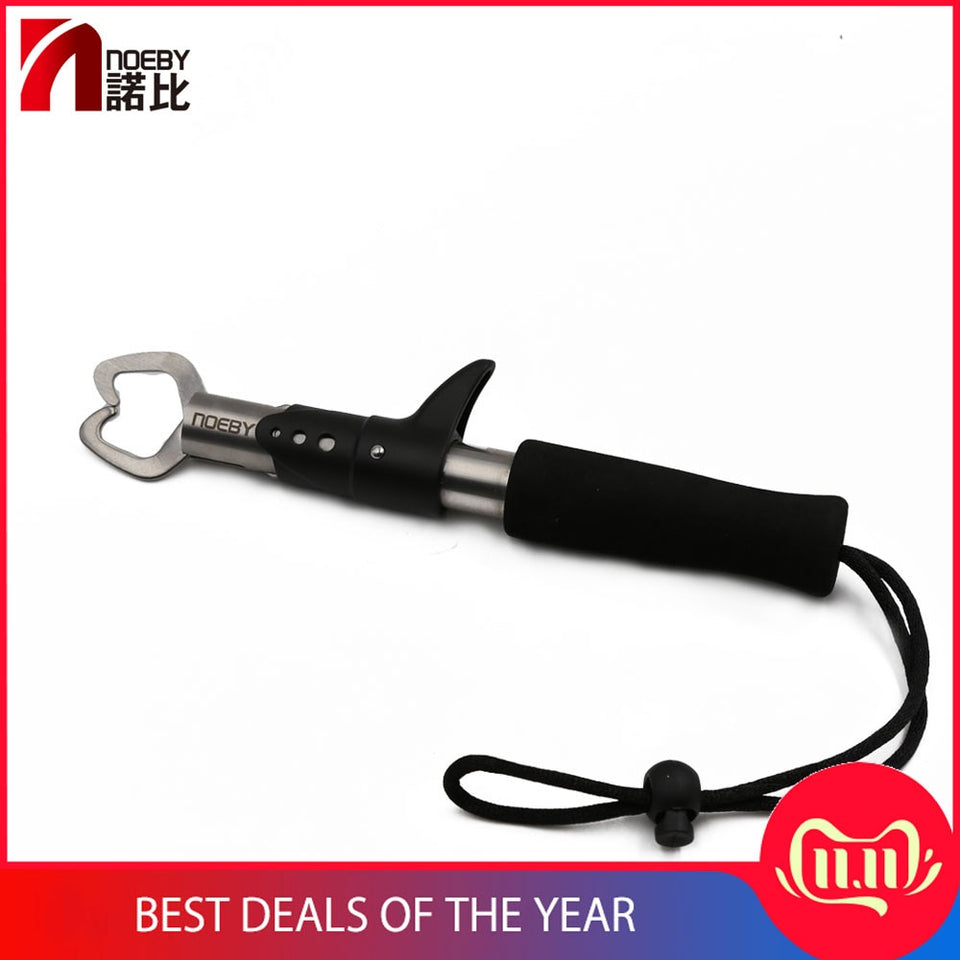 Noeby 22cm Aviation aluminum fishing tackle fishing grip for fishing plier Lipgrip Remove Hook Tackle witer fishing hunt house