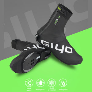 Cycling shoe cover Waterproof and windproof fleece warm bicycle overshoe winter road bike shoe cover protective cover