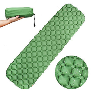 Camping Sleeping Pad-Ultralight Inflatable Camping Mat Pad for Backpacking & Hiking-Insulated Sleeping Mat, Compact Carrying Bag