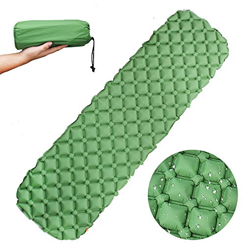 Camping Sleeping Pad-Ultralight Inflatable Camping Mat Pad for Backpacking & Hiking-Insulated Sleeping Mat, Compact Carrying Bag