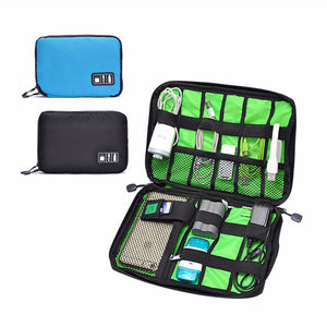 Waterproof Outdoor Travel Kit Nylon Cable Holder Bag Electronic Accessories USB NEW