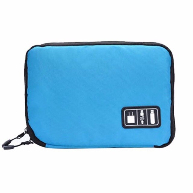 Waterproof Outdoor Travel Kit Nylon Cable Holder Bag Electronic Accessories USB NEW