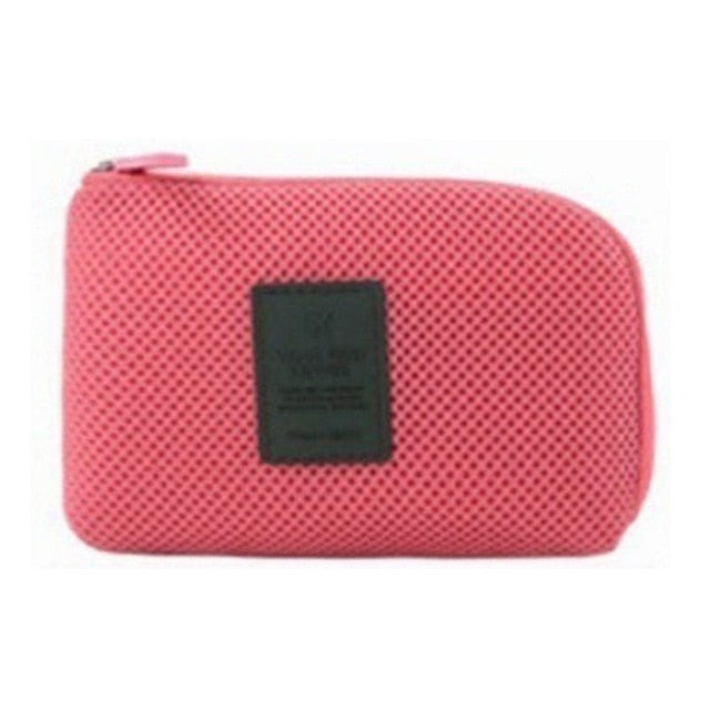 Waterproof Outdoor Travel Kit Nylon Cable Holder Bag Electronic Accessories USB NEW